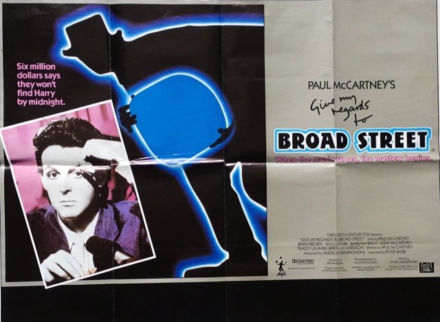 1984 Give My Regards to Broad Street poster 02 (UK) - EC and Rank